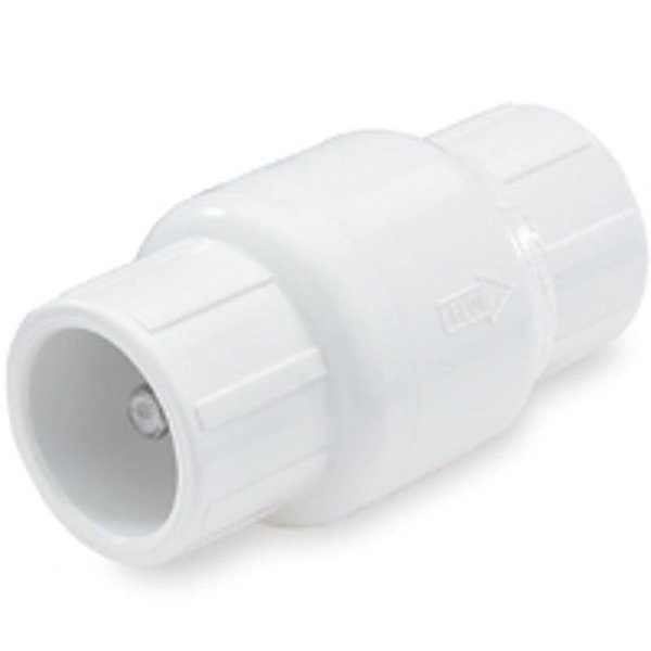 Nds 101110 Check Valve, 1 in, Slip Joint, 200 psi Pressure, PVC Body 1011-10/KC1000S